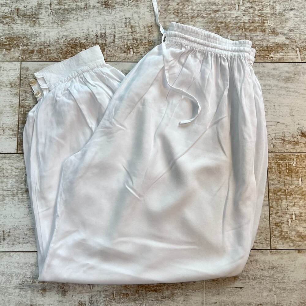 Gorgeous White Rayon Pants by Magic (Sylvie St. Martin)